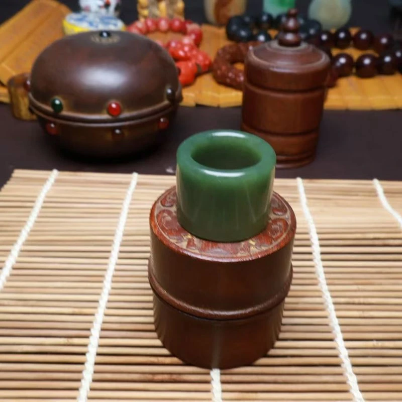 文玩杂项收藏新疆料特润素面扳指简约男士戒指