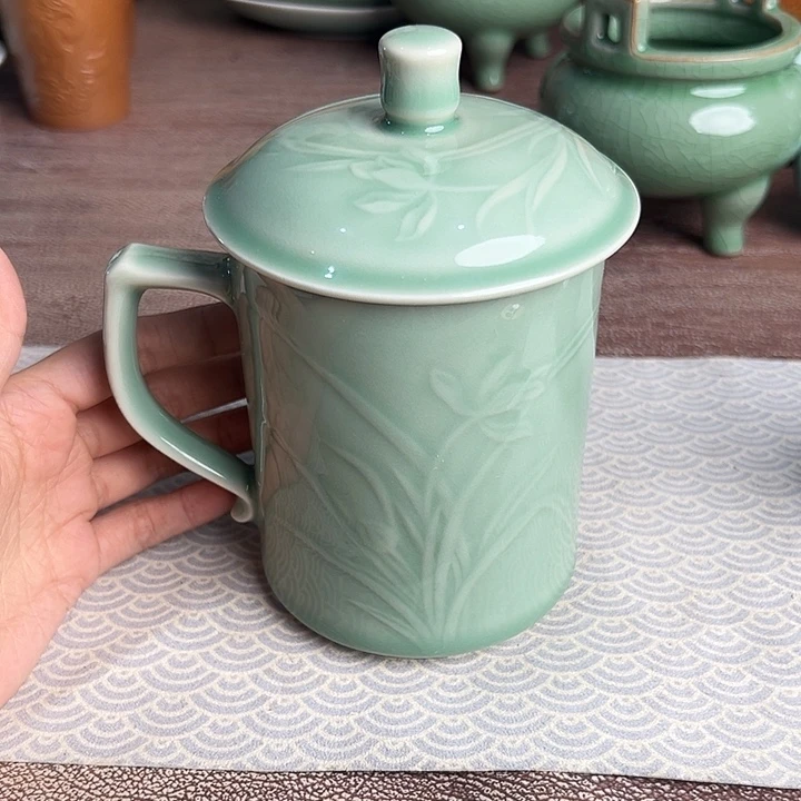 龙泉云间青瓷小米茶器