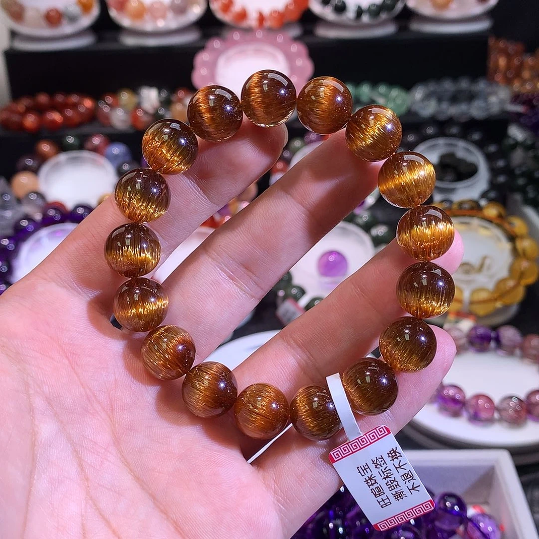 手链未镶嵌水晶毕业级铜顺发晶12.5+