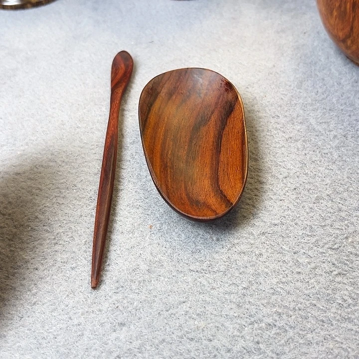 东*老挝大红酸枝茶则一套