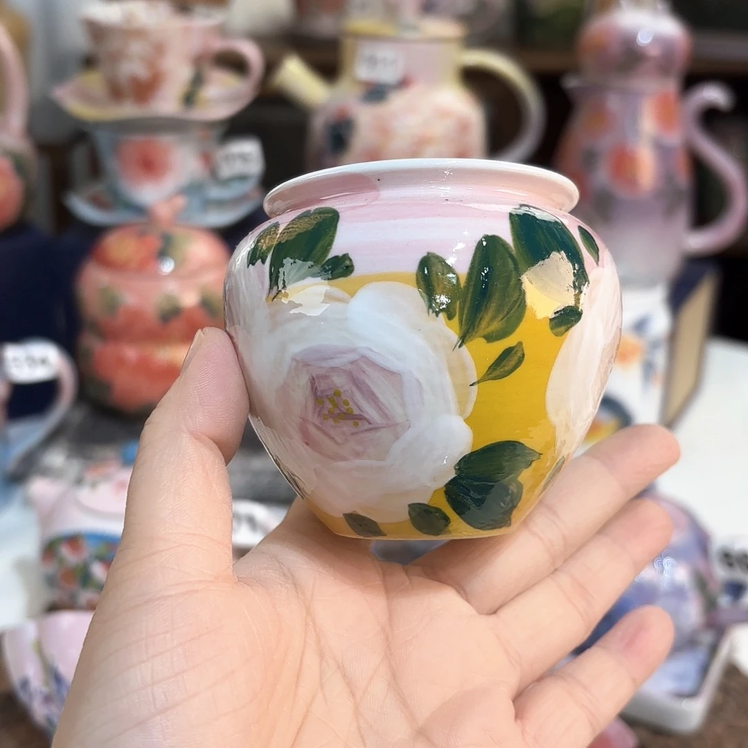 景德镇手绘高温釉下彩陶瓷茶具