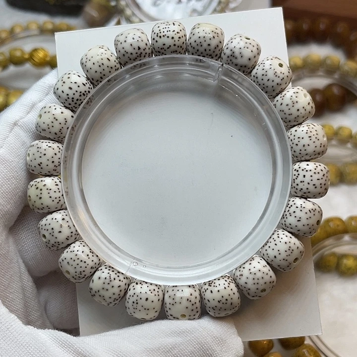 星月菩提手串顺白10.5月朗星稀留白