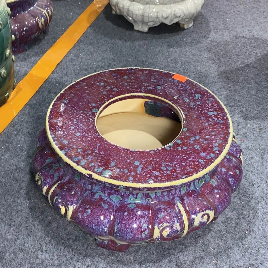 红陶全*石湾盆石湾盆