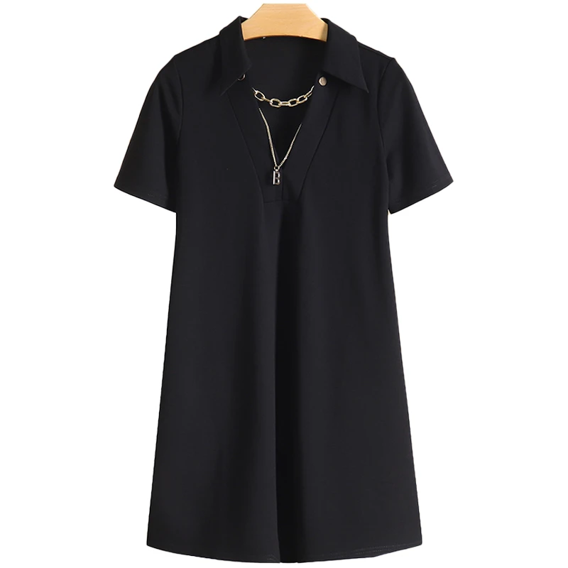 L1356-伍莎服饰云仓百搭时尚新款连衣裙夏季#ZML46L020