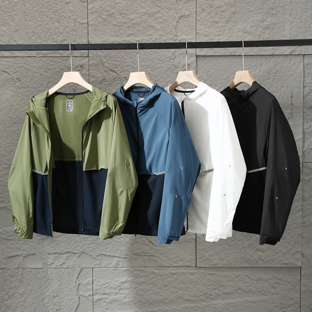 破风前行！C0RE轻量化！春夏新品男女款户外拼接连帽外套夹克潮1602