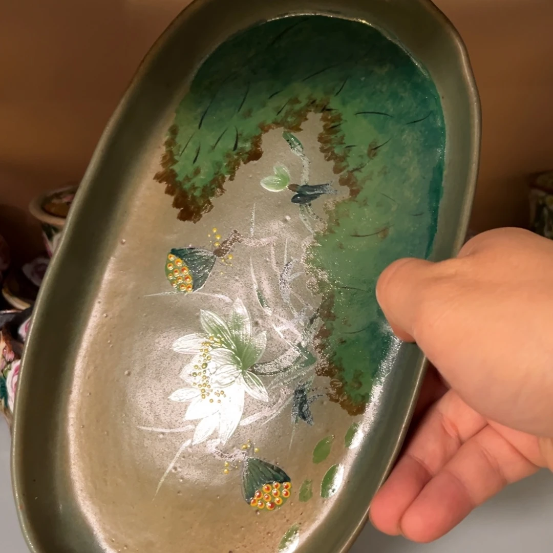 柴烧手工手绘陶瓷