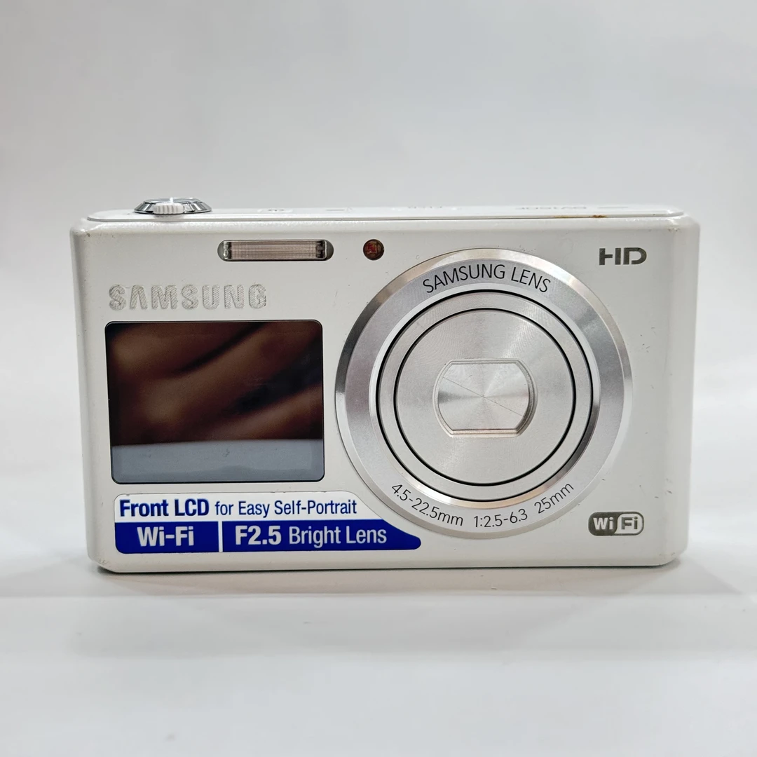 95新 Samsung/三星 dv150奶白1610w像素5x光变ccd数码相机