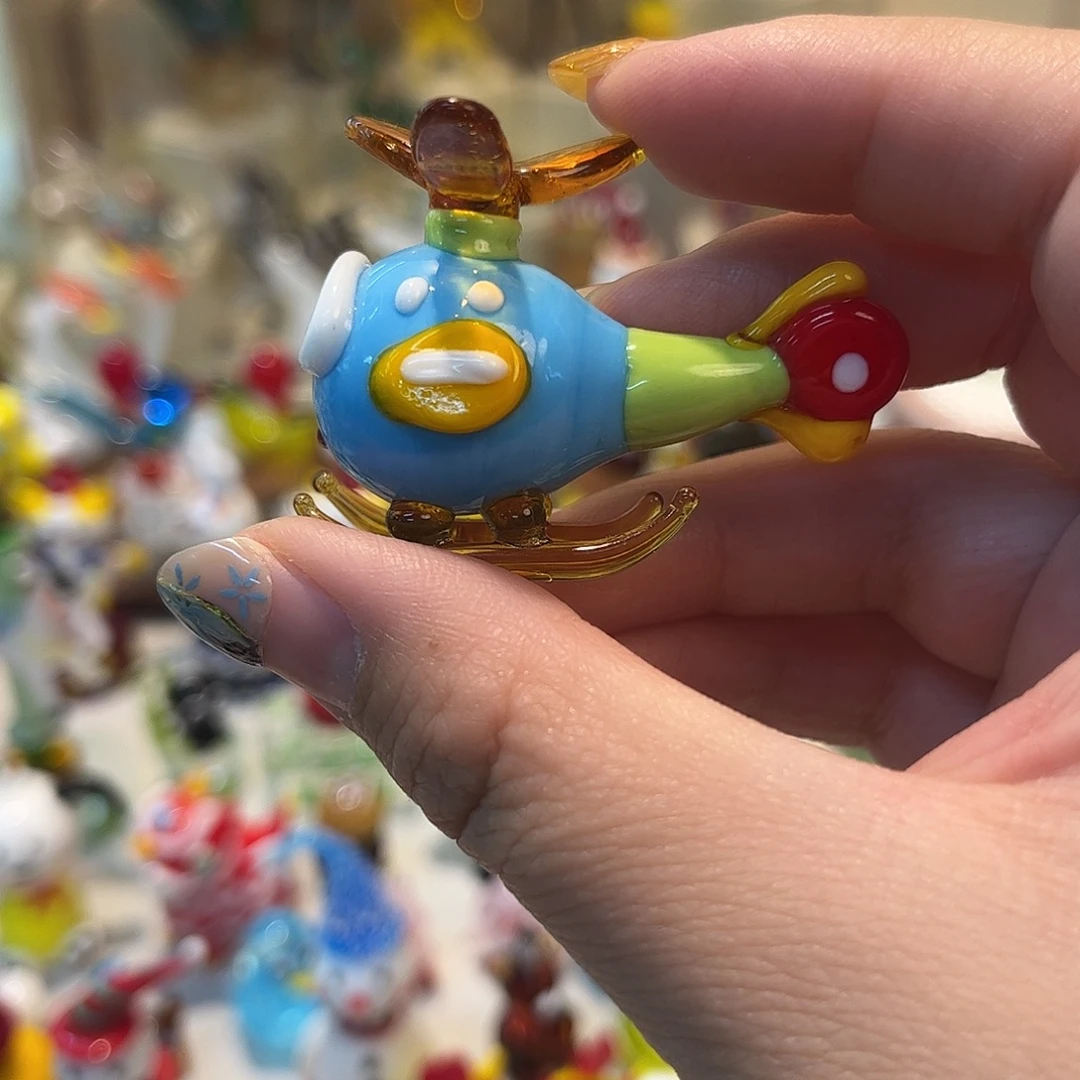 琉璃手工艺品飞机