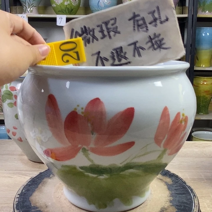 景德镇高温陶瓷花盆