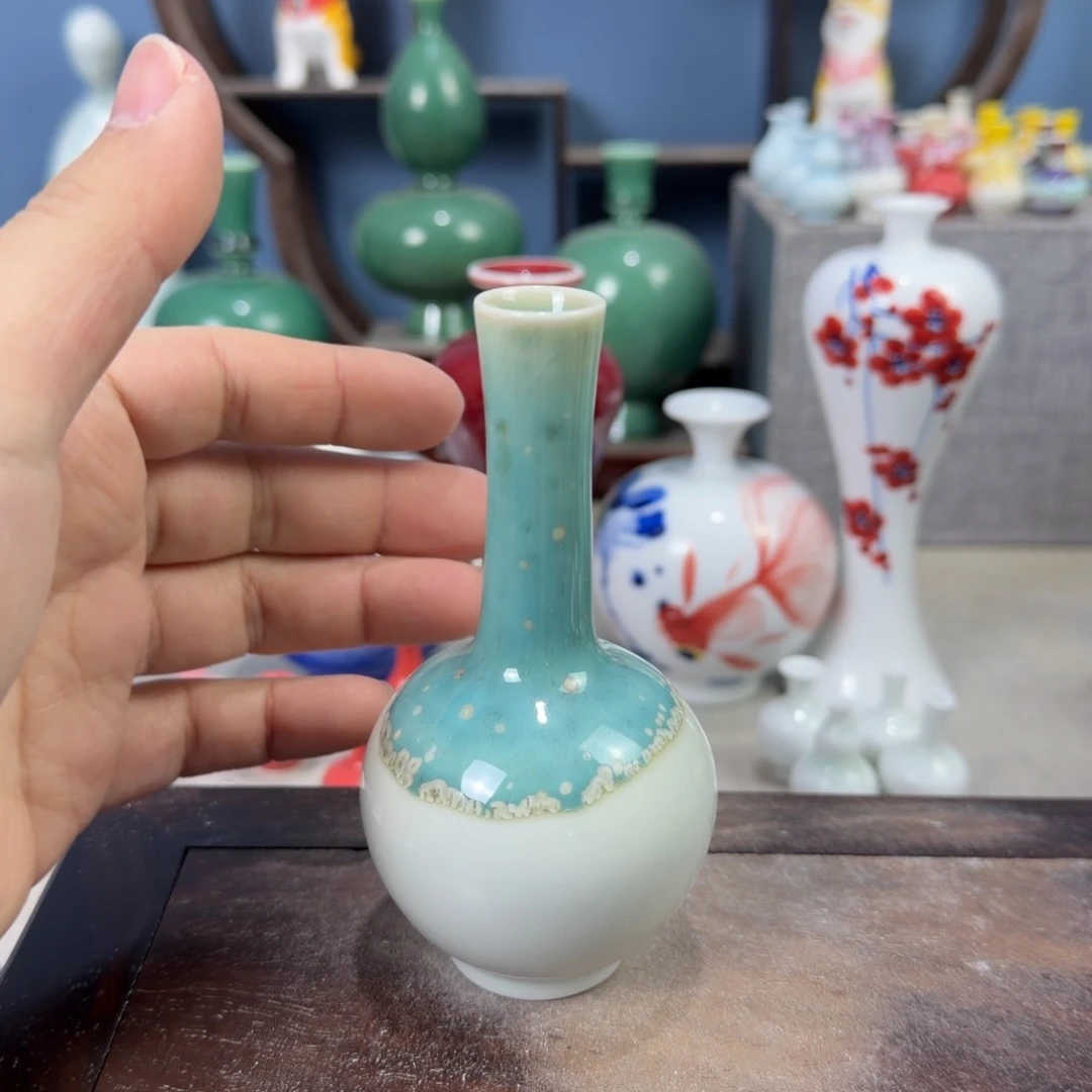 陶瓷手工小花器摆件