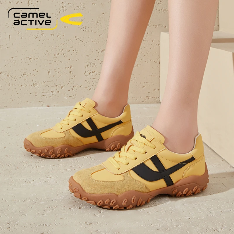camel active/骆驼动感女鞋2025春季新款百搭休闲鞋户外风运动鞋