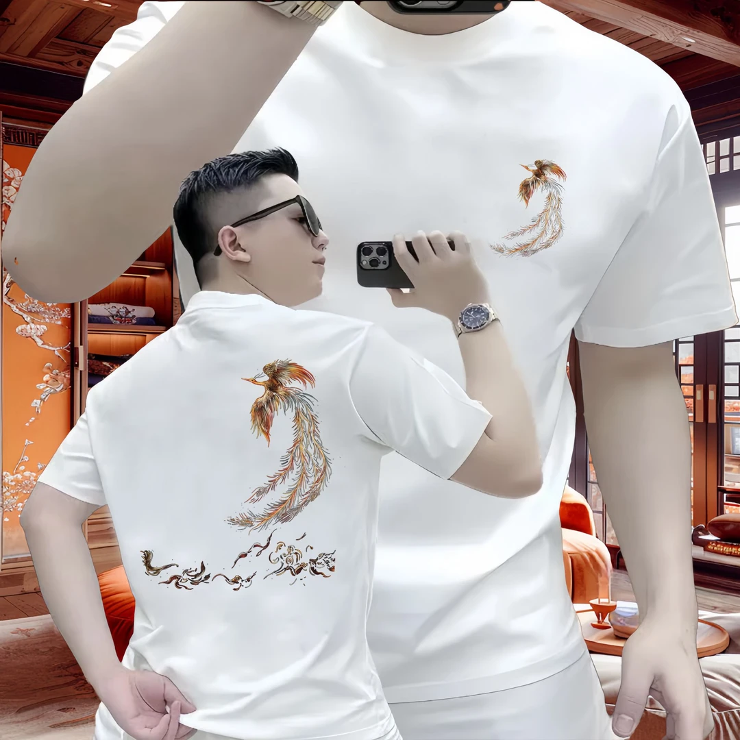 夏季简约韩版潮流短袖T恤青年男士百搭款休闲潮牌宽松圆领半袖