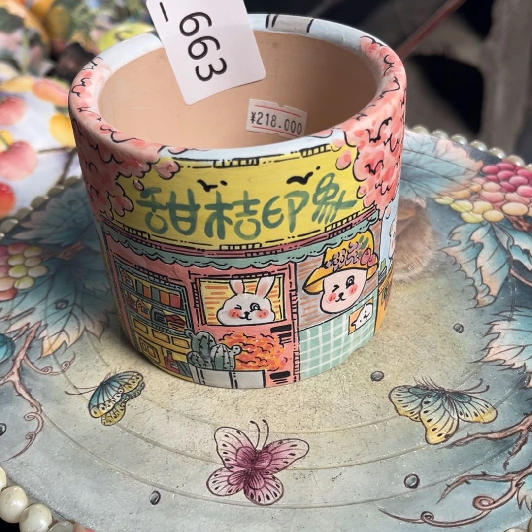记***忆663多肉花盆128元1个