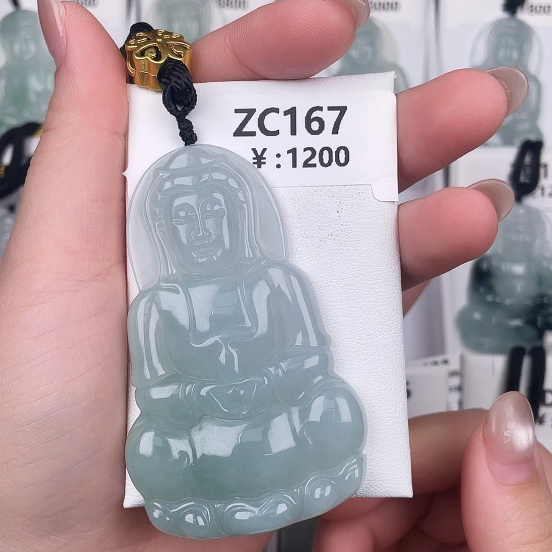 翡翠未镶嵌颈饰zc167