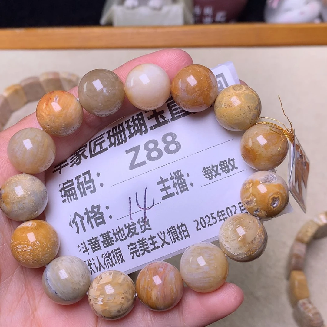 【闪购商品】硅化珊瑚（珊瑚玉）手镯未镶嵌云****WZ88