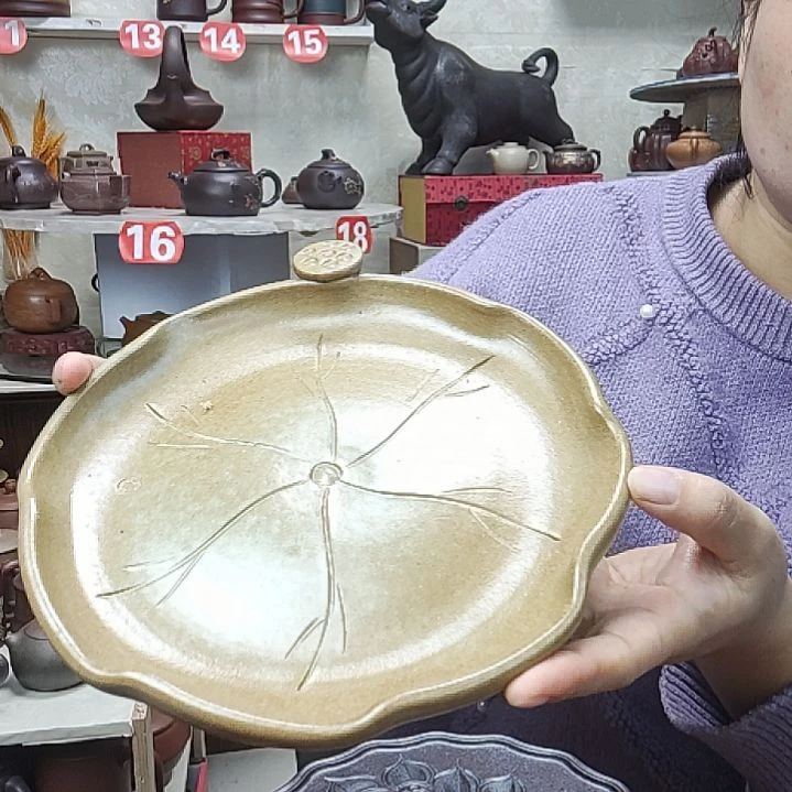 宜兴原矿紫砂茶托