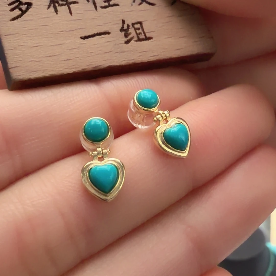 绿松石银S925镶嵌颈饰