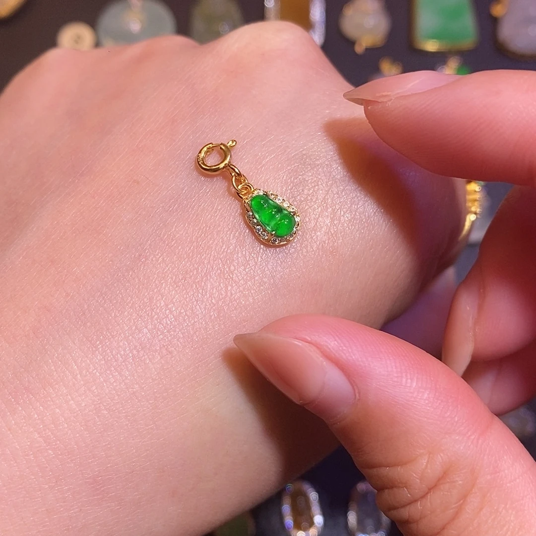 翡翠银S925镶嵌项链