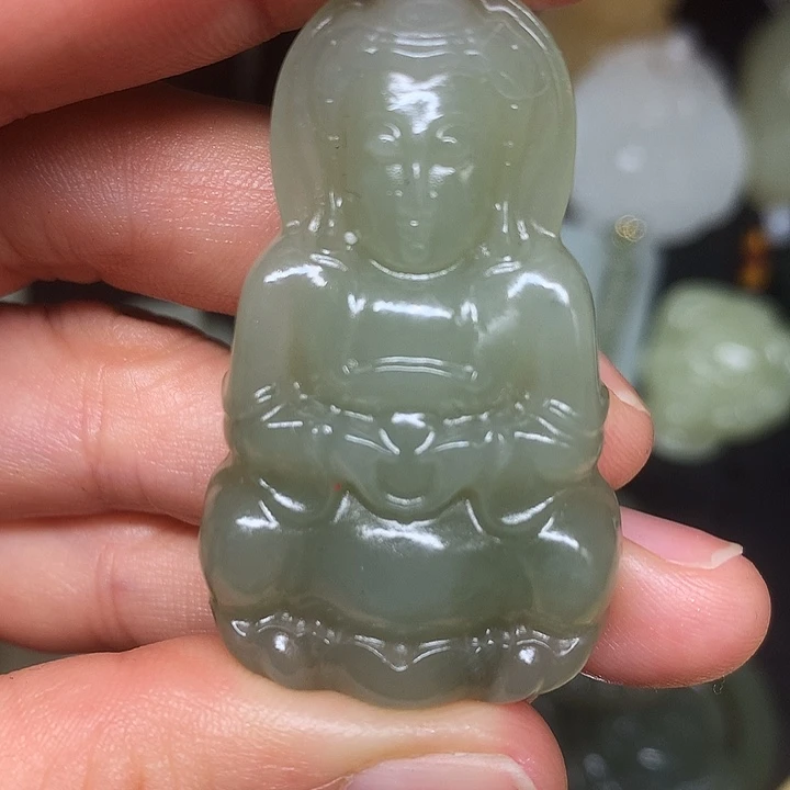 竹***泉和田玉未镶嵌颈饰