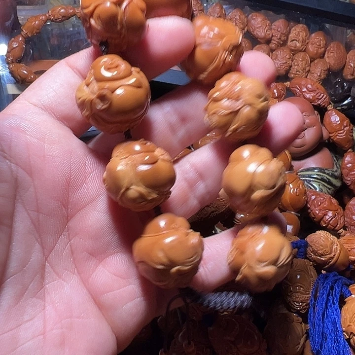 喜***串手串/手链橄榄核2.4弥勒佛