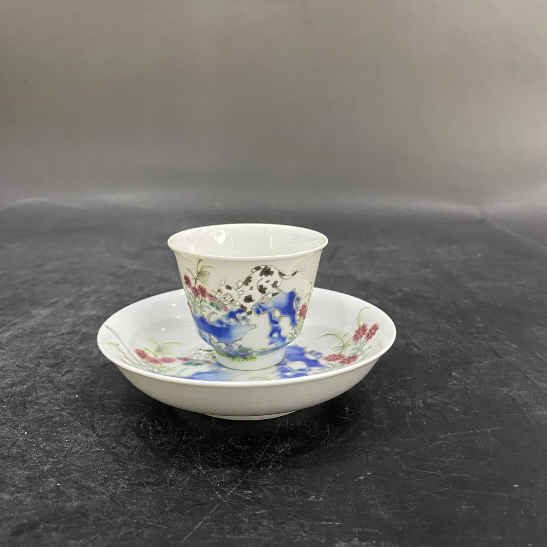 6633 花卉杯碟套