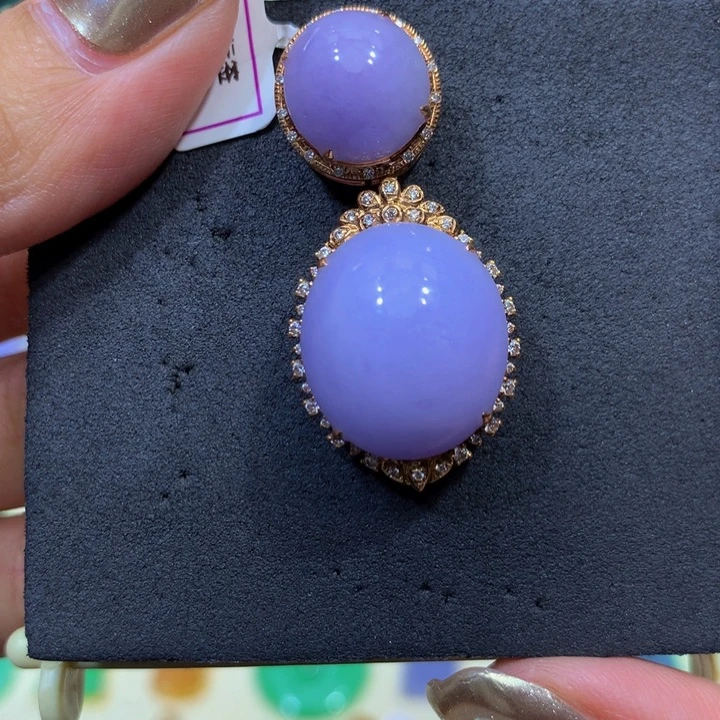 翡翠18K金镶嵌手链翡翠