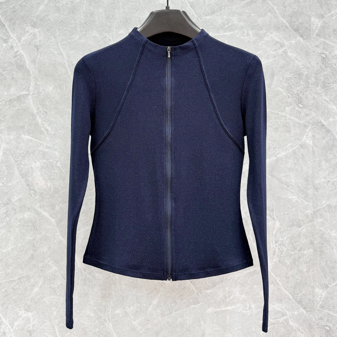 高级感修身显瘦女秋冬新款瑜伽外套立领拉链休闲运动运动跑步上衣