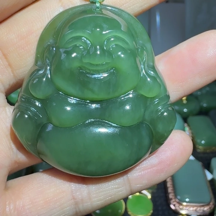 颈饰未镶嵌和田玉荧光猫眼45尺寸