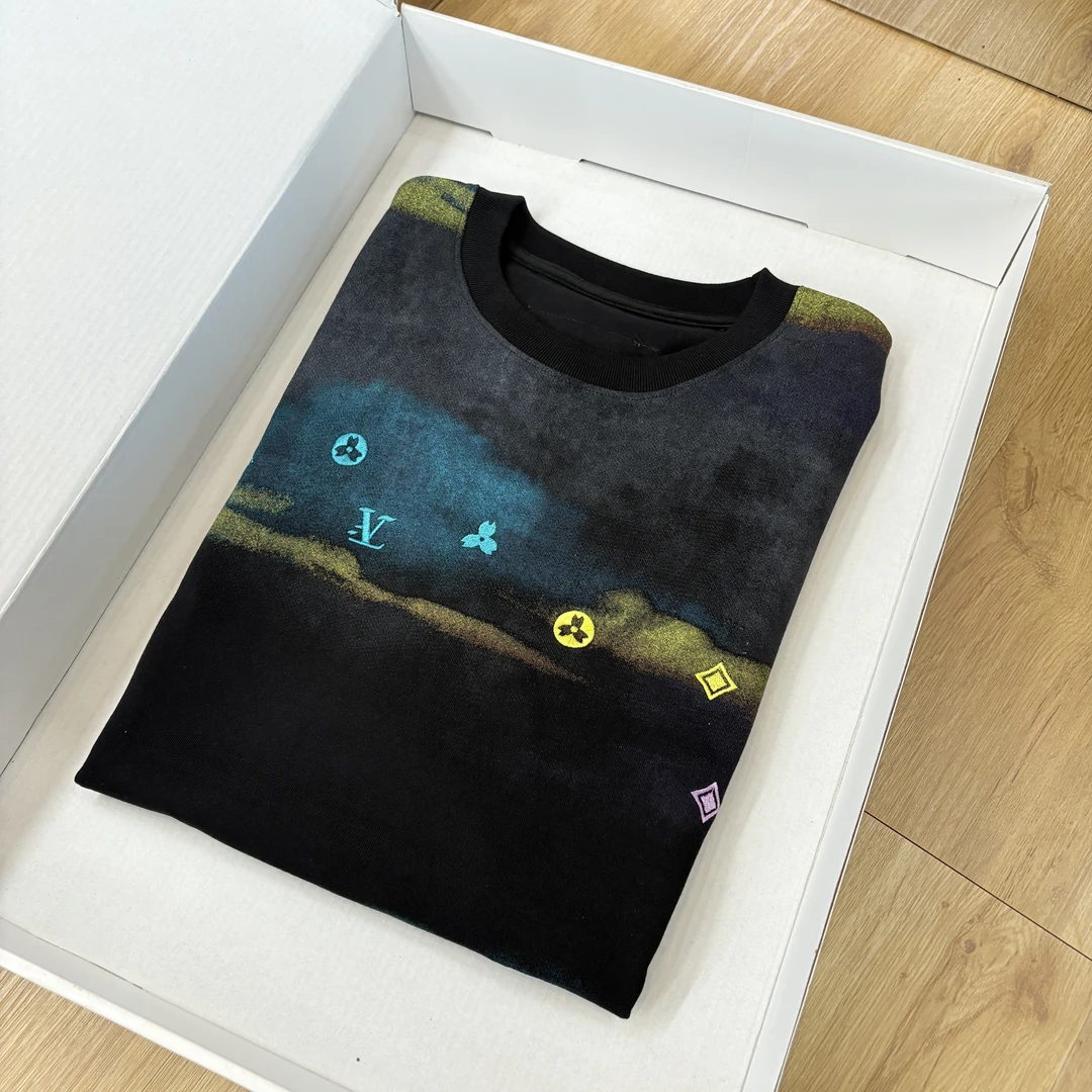 66【清货专场】2025夏季百搭轻奢潮流重工艺刺绣圆领T恤