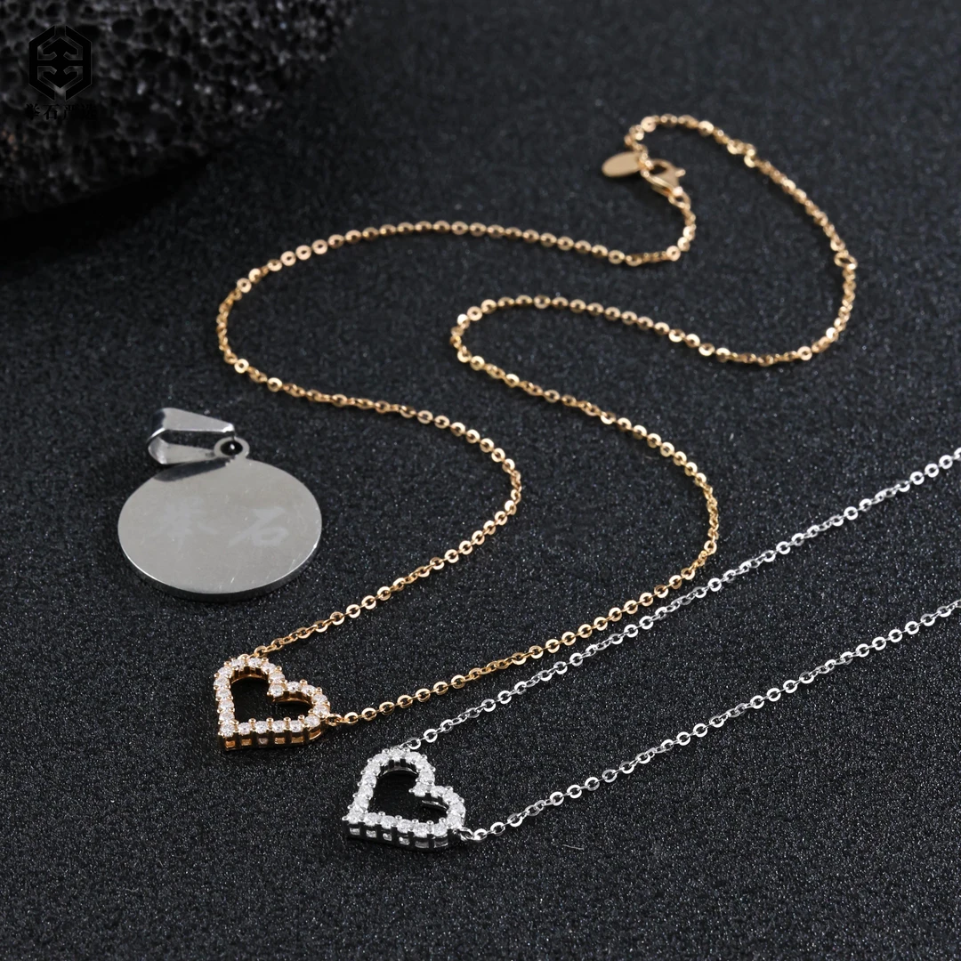 925银莫桑石银制品 H1126-9819-0125莫桑钻项链（多样发一/自选）Y