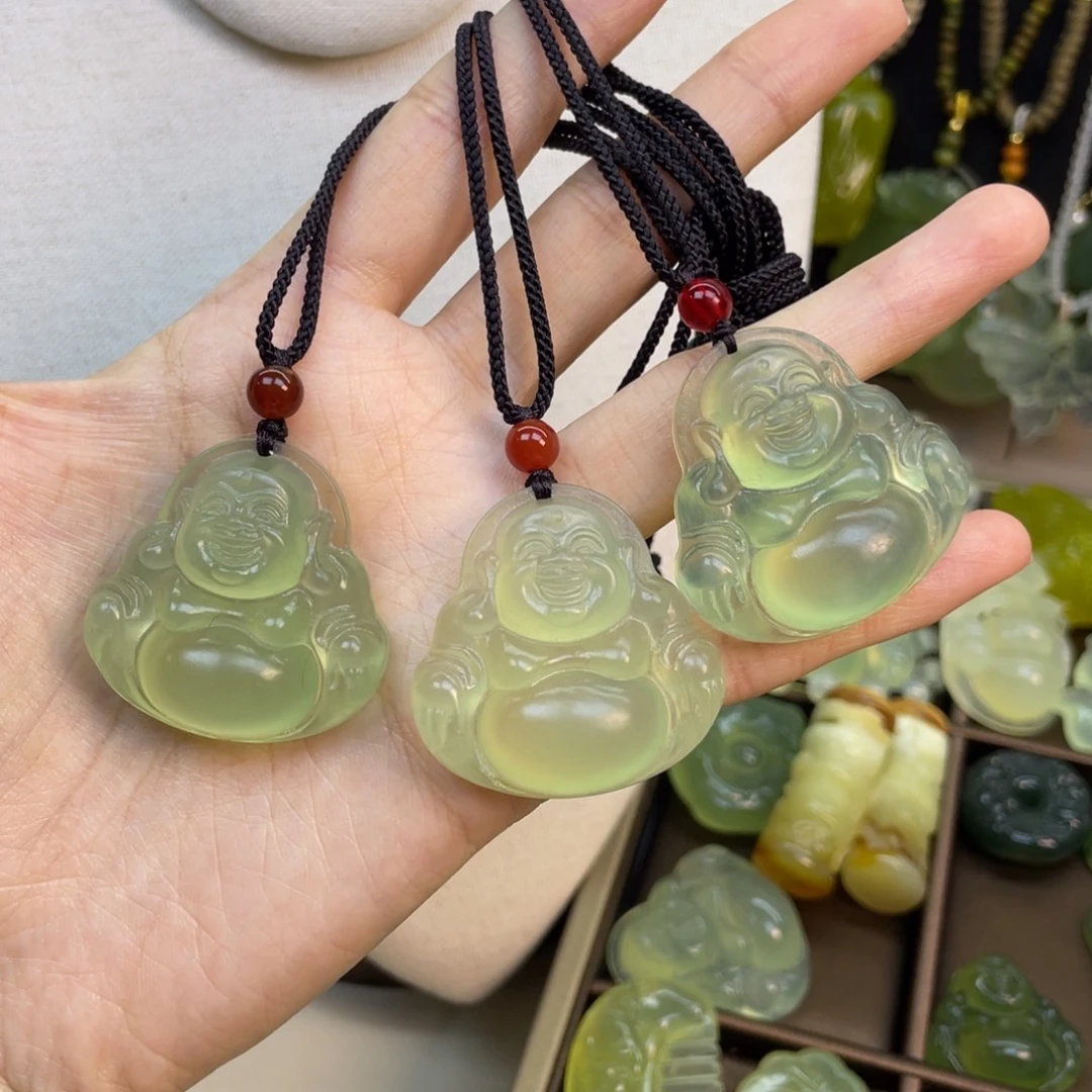 蛇纹石玉未镶嵌颈饰随机发默认微瑕