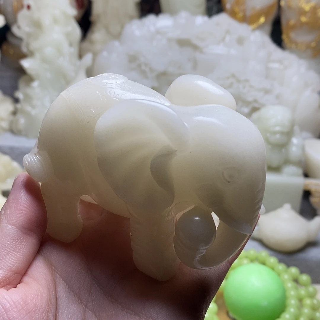 石材精美家居摆件大象