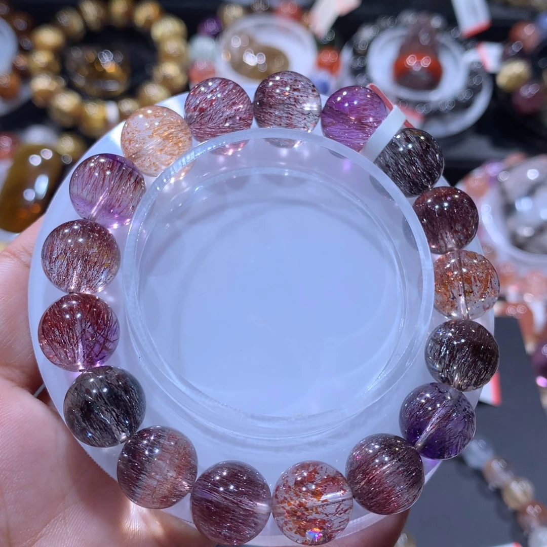 手链未镶嵌水晶稀有超七12mm