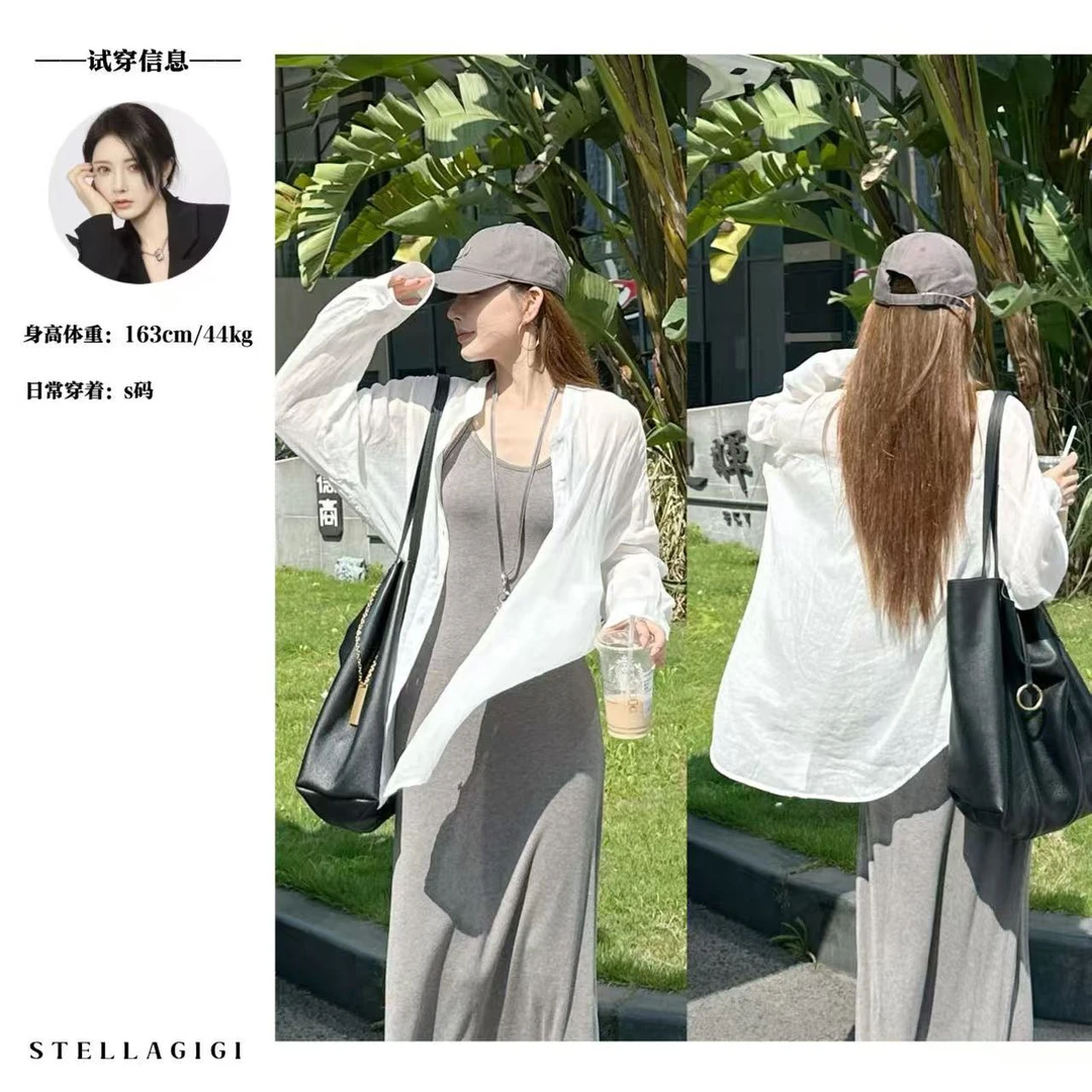 SG / 杨依姗 SS清爽透气 苎麻圆领长袖防晒衬衫CY-20250971