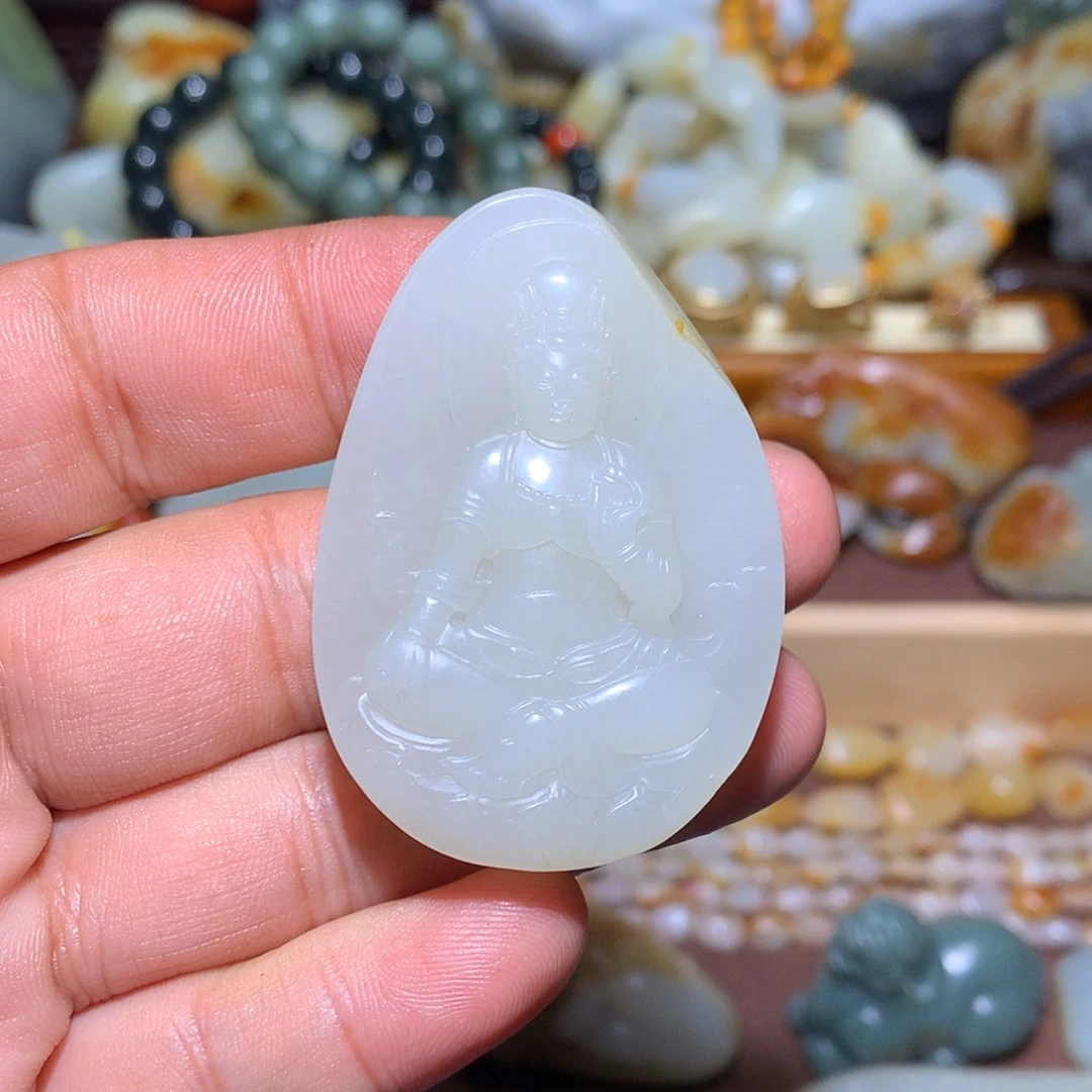 【闪购商品】和田玉挂件未镶嵌观音