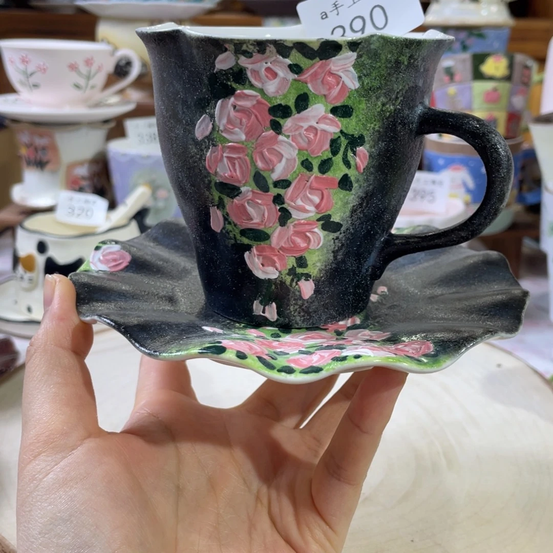 景德镇手工岩彩套装390