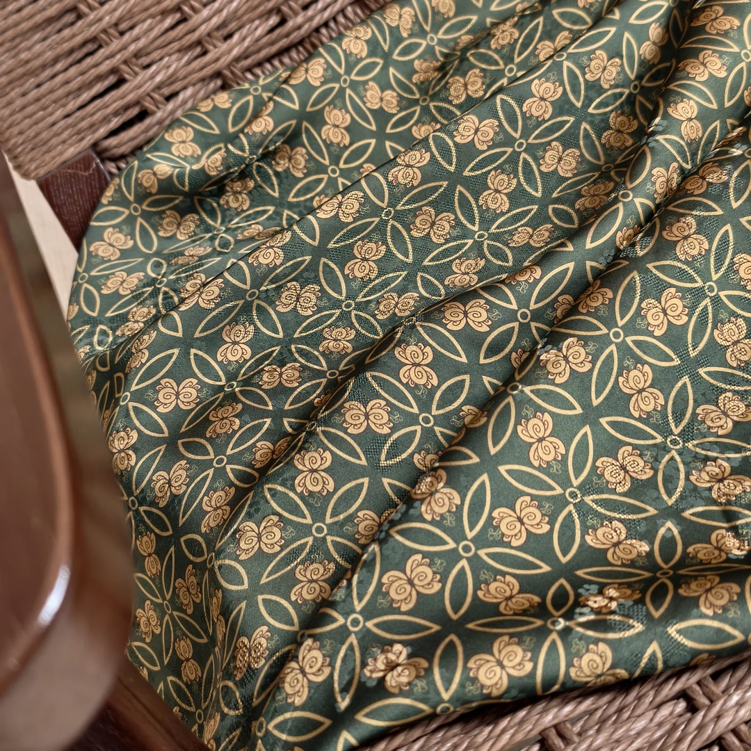 【翠影金辉】100分人丝国潮时尚香云纱面料