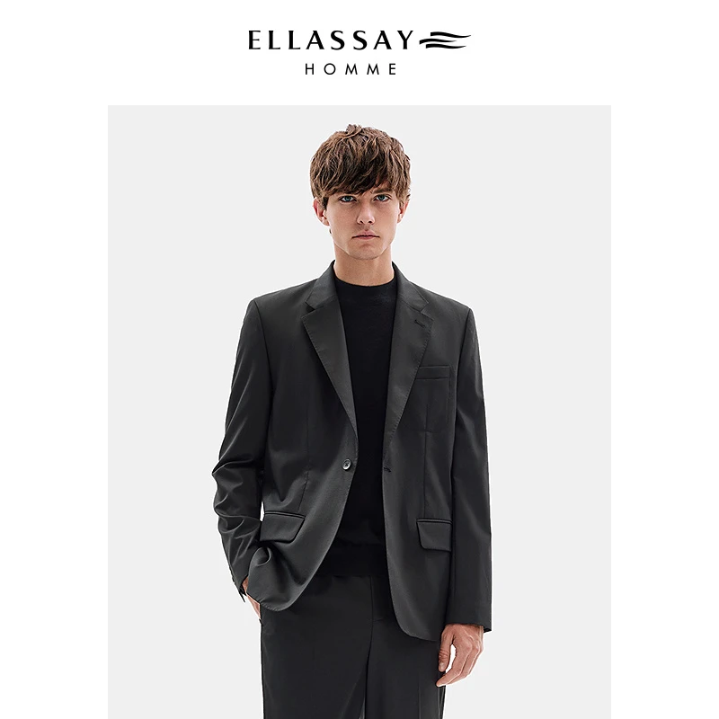 ELLASSAY歌力思男装夏款款黑标LP高定面料西服EME353T00800