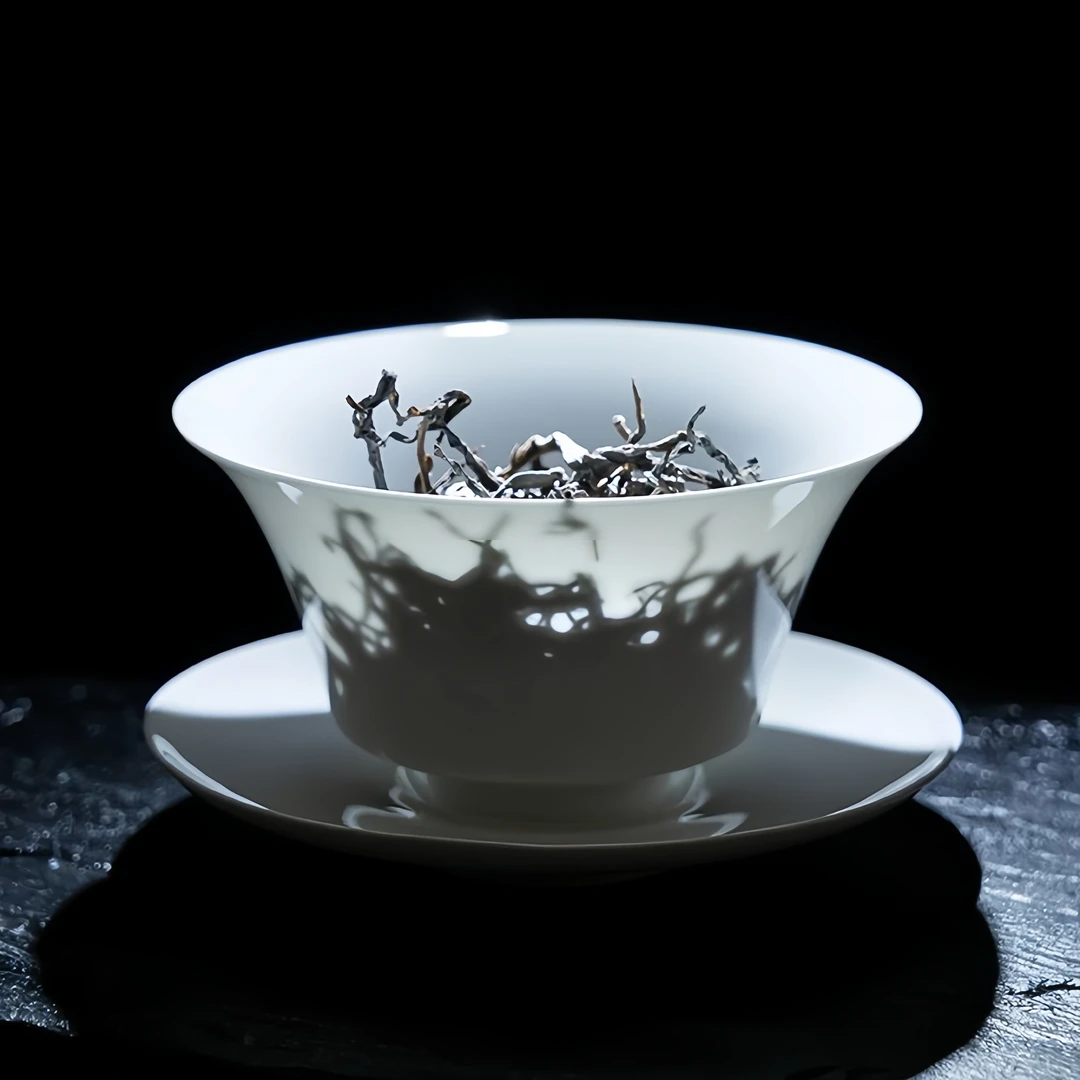 骨瓷盖碗 岩茶良配容量130cc