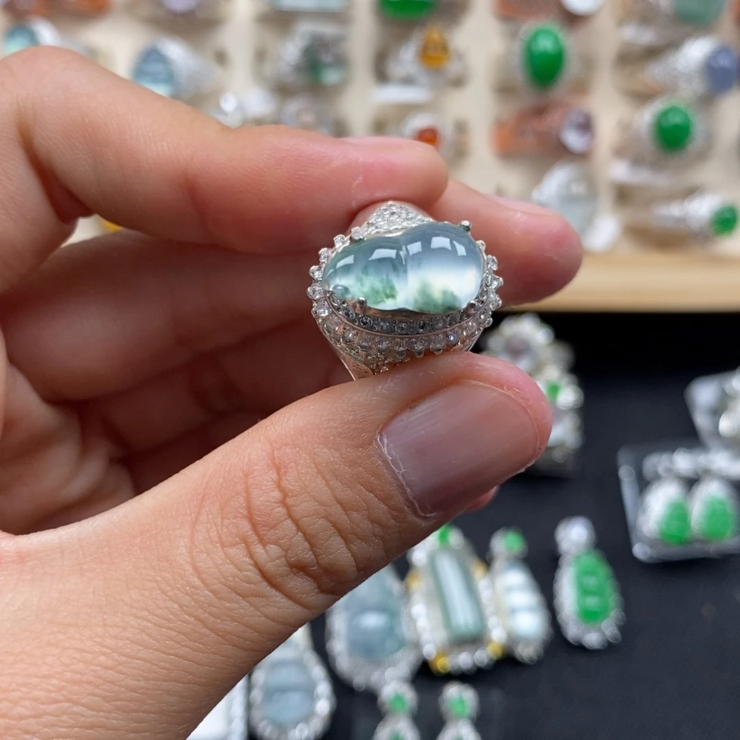 翡翠裸石缅甸天然翡翠a货