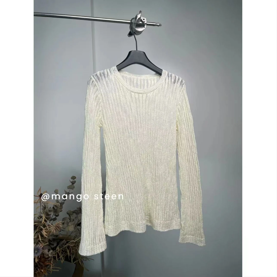 MANGO steen‘s丨肌理感针织长袖套头I5175
