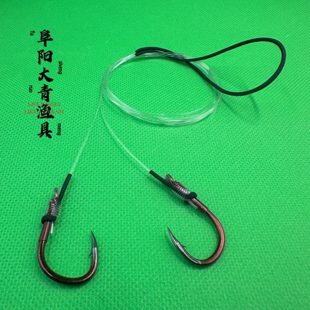 圆梦巨青手工精绑三防护防切加固子线无铅灵顿标塘巨物拖钓线组
