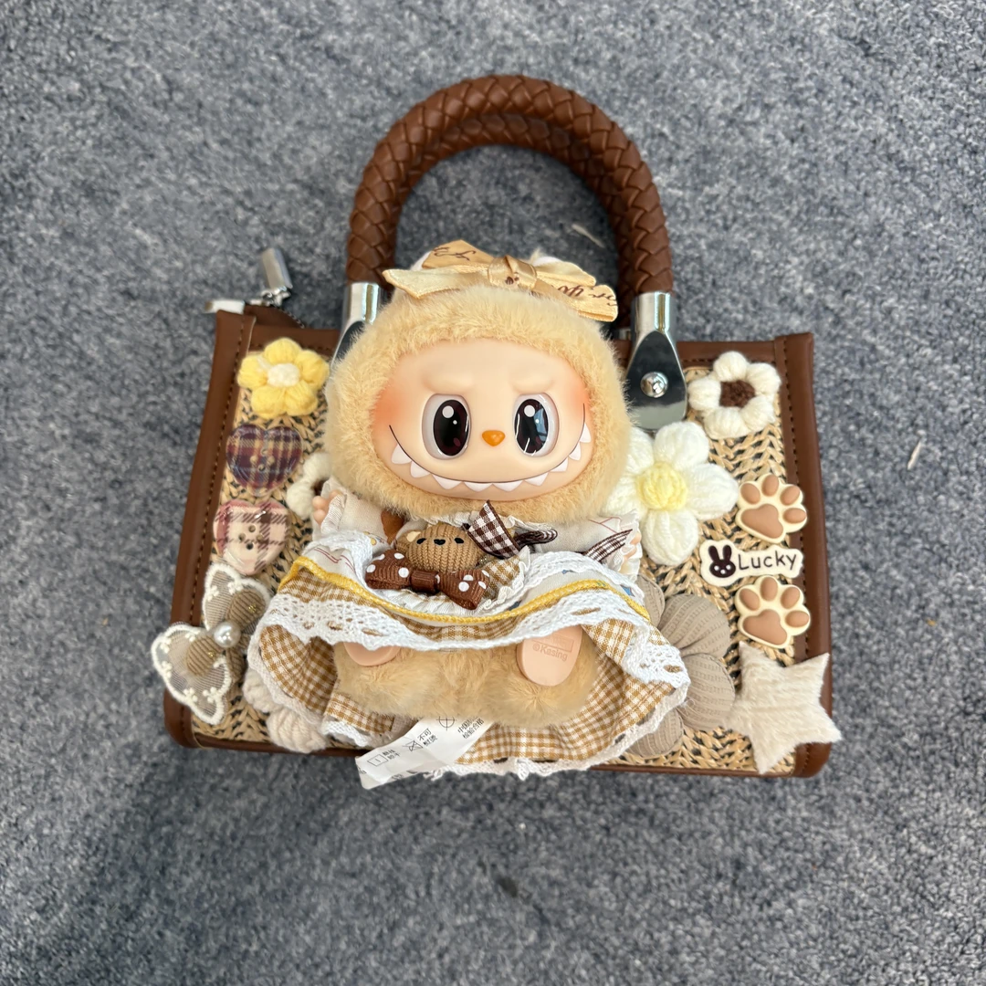 设计师定制毛绒娃包潮玩时尚百搭包包布布眼巴巴包