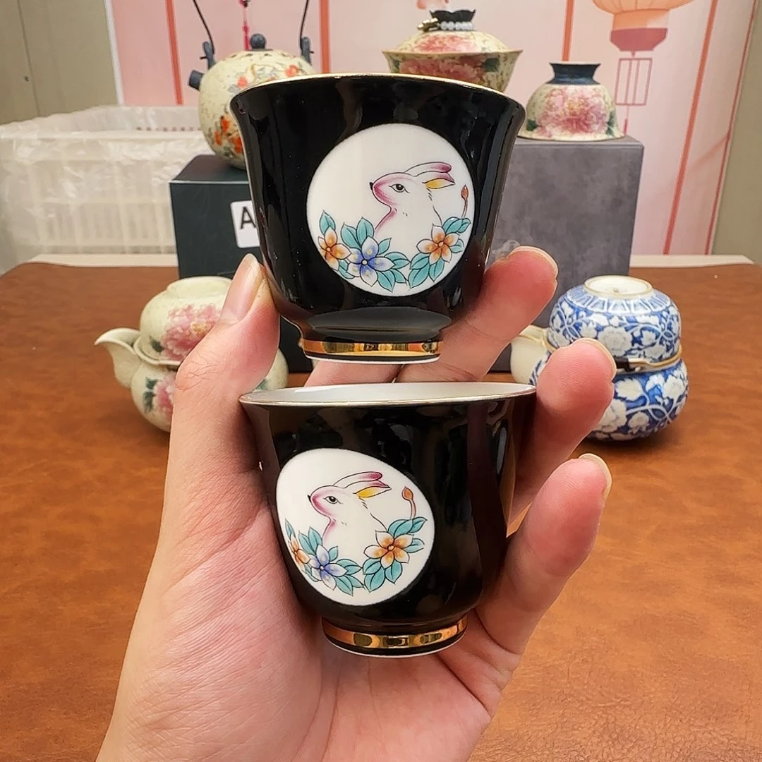 颜瓷闪购商品链接兔子杯两只