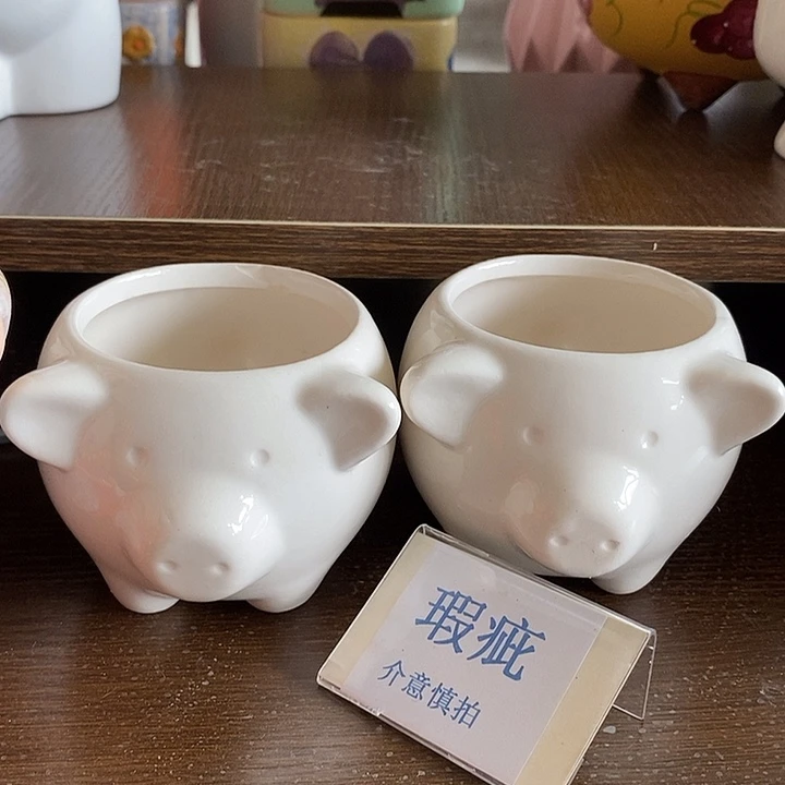 紫砂花盆多肉瑕疵盆有孔。