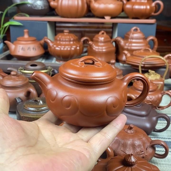 茶壶紫砂仿古如意120-220CC原矿赵庄朱泥特价