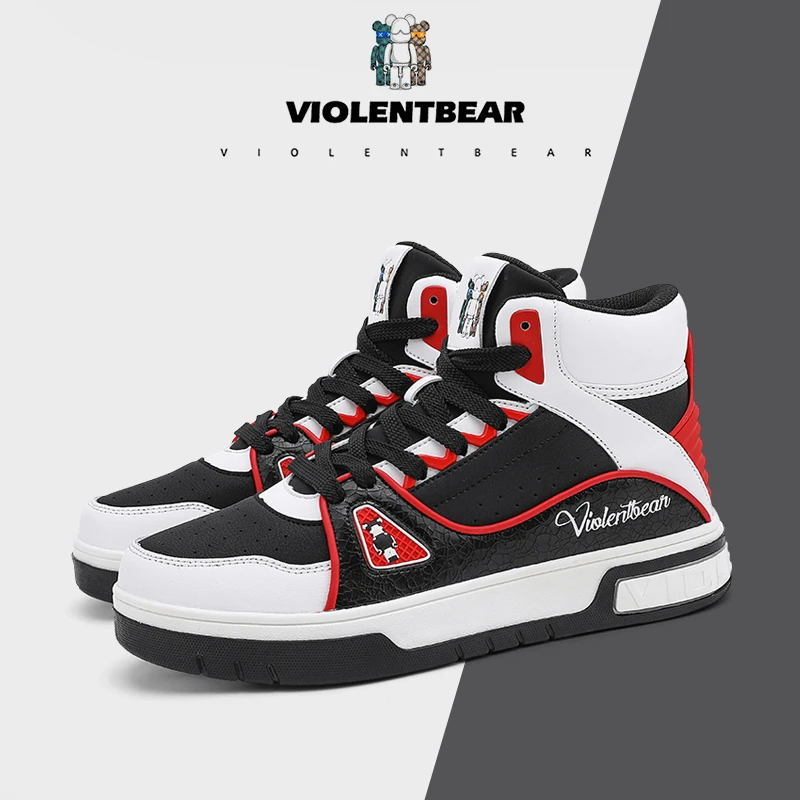 Violentbear/暴力熊高帮板鞋情侣秋冬休闲运动鞋百搭新款潮鞋5858