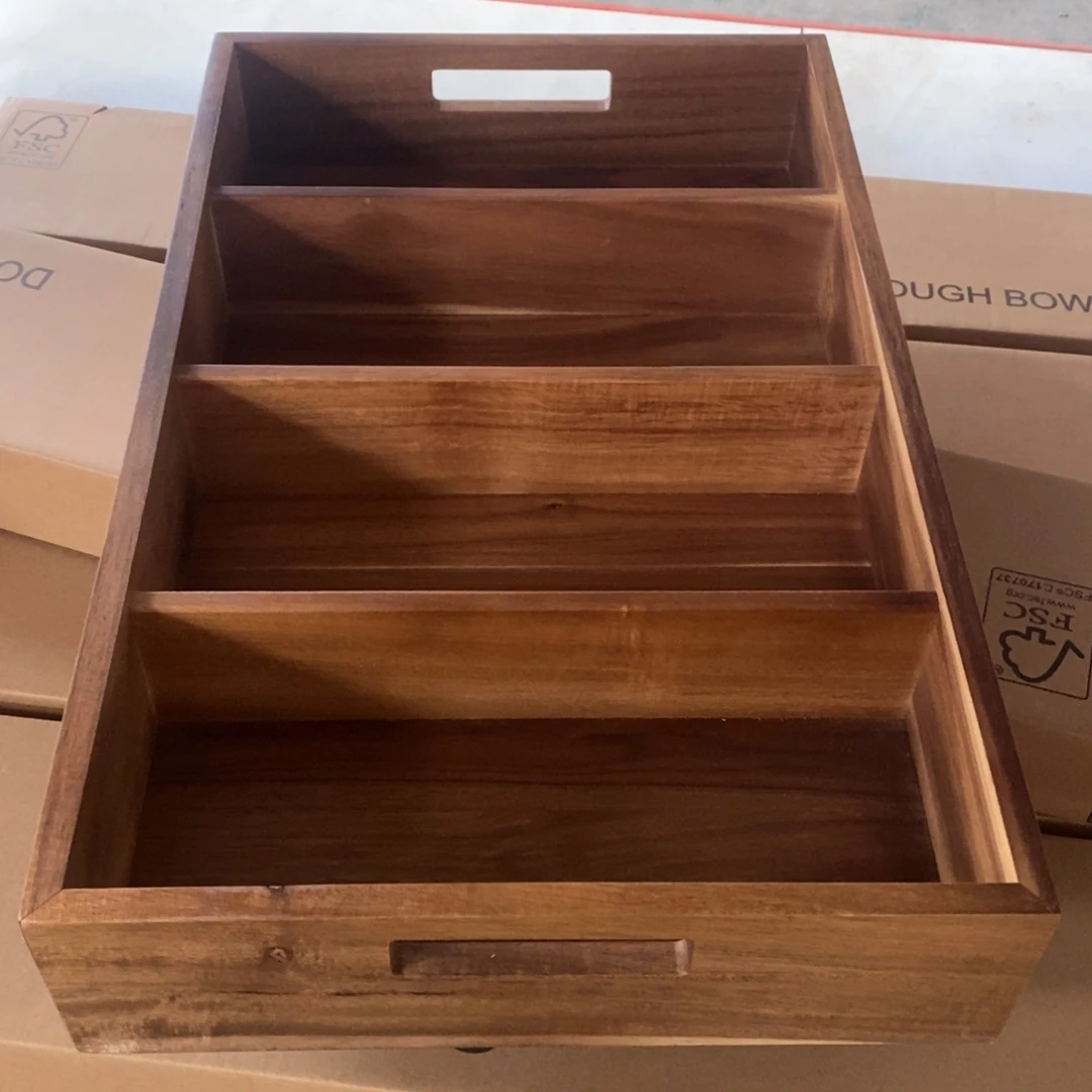 平*相思木4格子托盘瑕疵