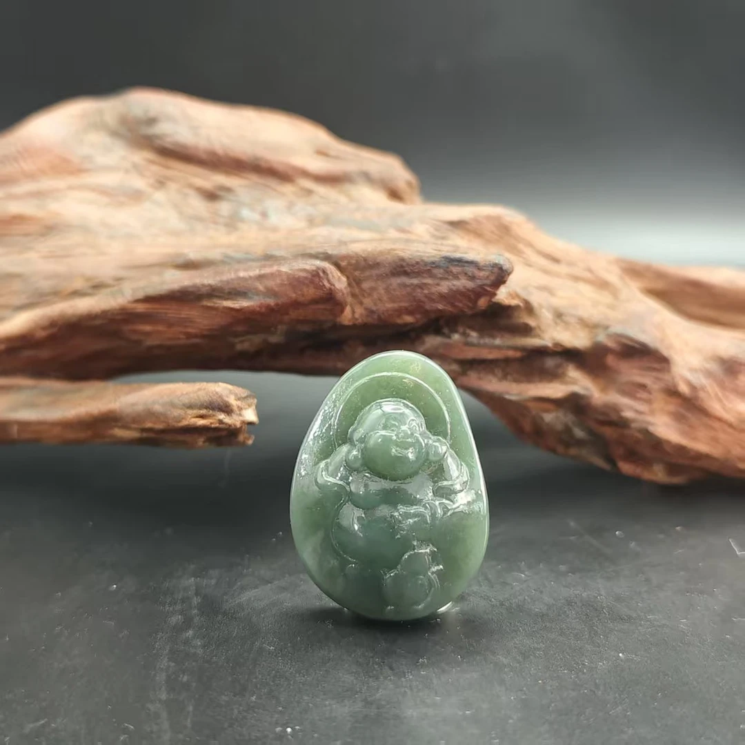 Q和田玉佛公吊坠2081