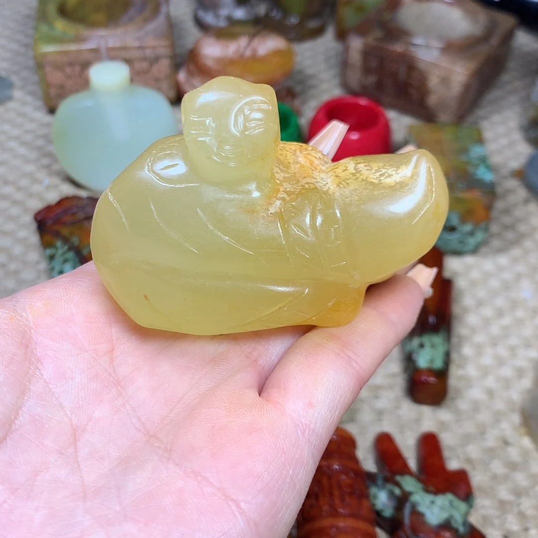 白玉菩提吊坠挂件